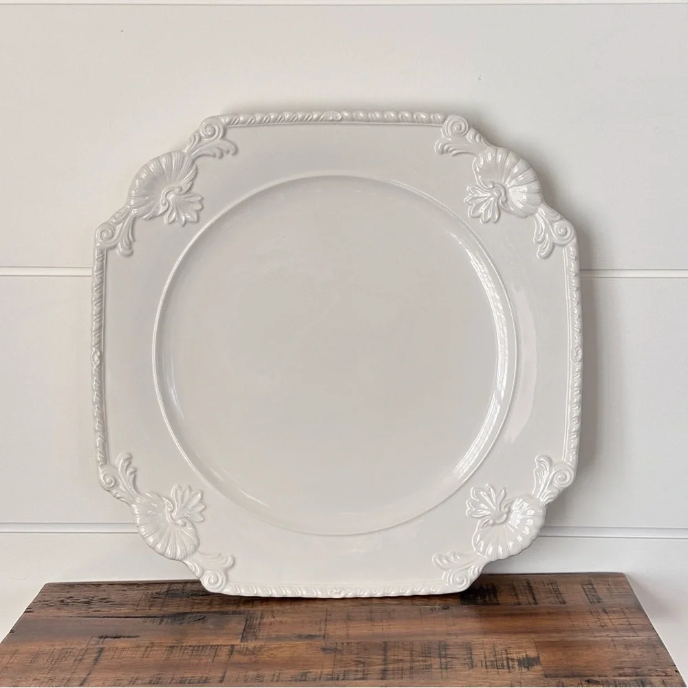SMG1 by SAN Marco Service Plate {Charger} White 12 7/8